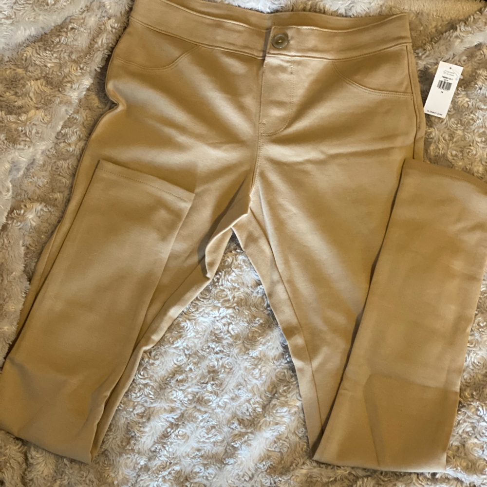 Girls Old Navy size 14 Khaki Jeggings NWT